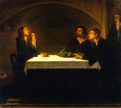 Pilgrims at Emmaus, 1905, Henry Ossawa Tanner