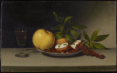 Still Life with Fruit, Cakes and Wine, 1821, Raphaelle Peale
