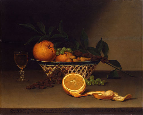 Still Life with Oranges, 1818, Raphaelle Peale