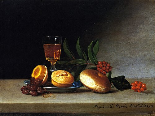 Still Life with Wine Glass, 1818, Raphaelle Peale