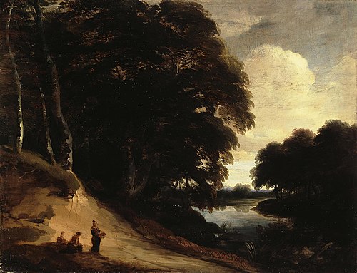 Forest Landscape with a River, 1650, Lodewijk de Vadder