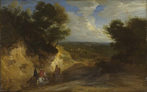 Paysage avec chemin creux, 1630, Lodewijk de Vadder