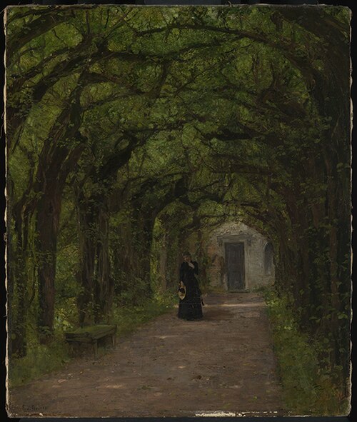 Laubgang, 1907, Fanny Edle von Geiger-Weishaupt