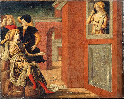 Scene from a Novella, 1475, Liberale da Verona