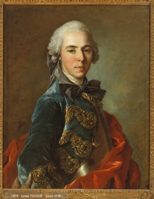 Portret van een jong officier, 1739, Louis Tocqué