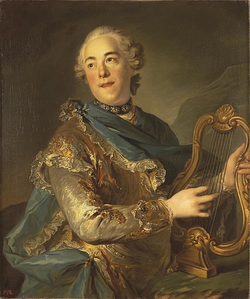 Portrait de Pierre de Jélyotte (1713-1797), chanteur français, 1755, Louis Tocqué