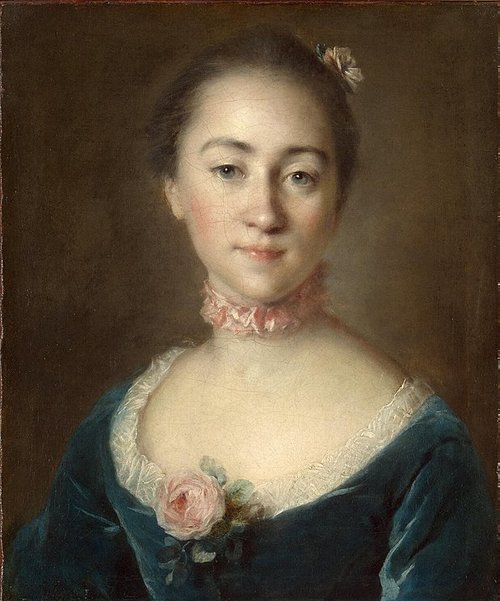 Portrait of Ekaterina Golovkina, 1757, Louis Tocqué