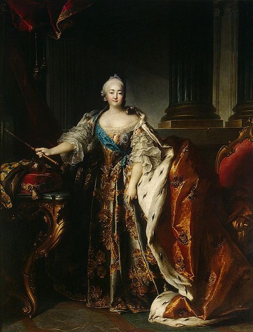 Portrait of Empress Elizabeth Petrovna, 1758, Louis Tocqué