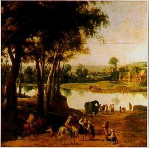 Travellers at the ferry launch, 1617, Jan Wildens