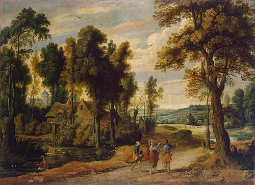 Christ on the Road to Emmaus, 1640, Jan Wildens