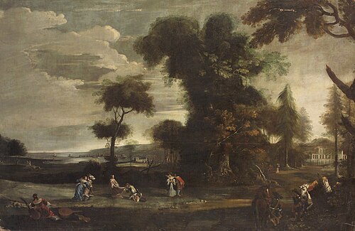 Landscape with love couple, 1640, Jan Wildens
