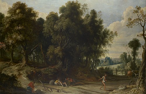 Landscape with the Devil Sowing Tares, 1635, Jan Wildens