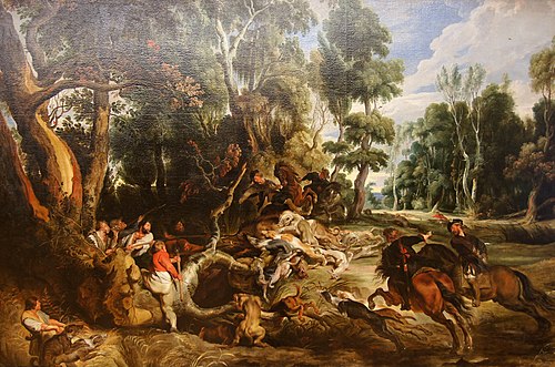 Boar Hunt, 1640, Jan Wildens