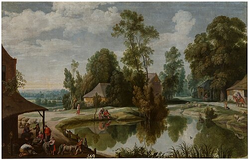 Landscape with shearers, 1613, Jan Wildens