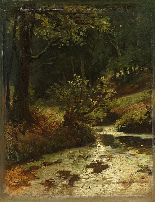 Ruisseau dans les bois près de Oosterbeek, 1860, Matthijs Maris
