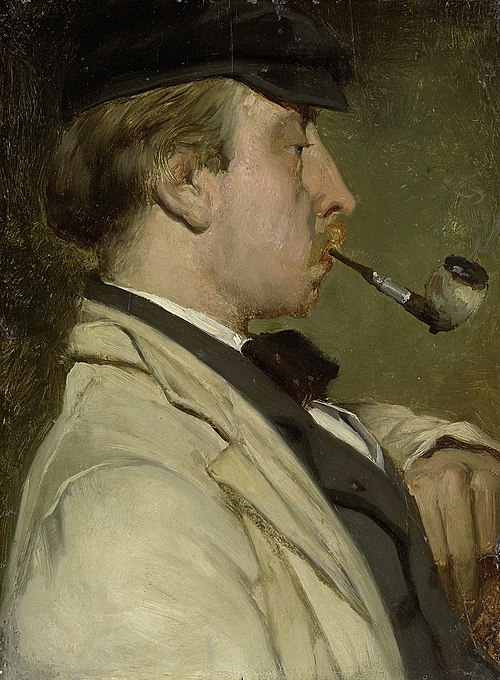 Portrait of Louis Sierig, Painter, 1856, Matthijs Maris