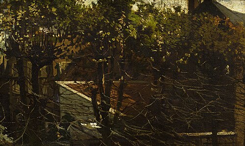 Dak van het atelier van Ph. Koelman, 1863, Matthijs Maris
