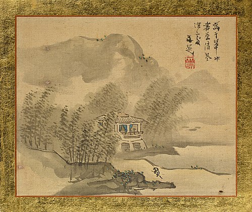 A House in a Bamboo Grove at the Shore, 1815, Tani Bunchō