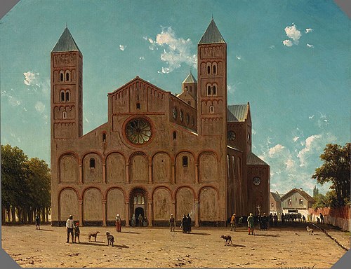 Saint Mary's Church in Utrecht, 1861, Jan Weissenbruch
