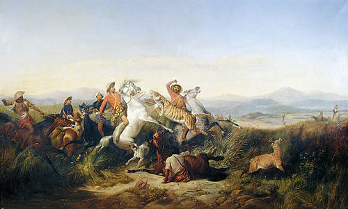 Deer Hunt, 1846, Raden Saleh