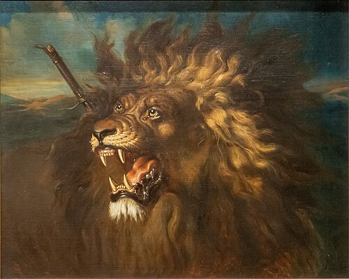 Wounded Lion, 1839, Raden Saleh
