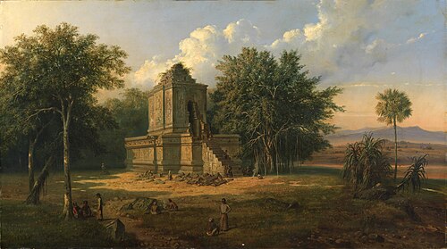 Javanese Temple in Ruins, 1860, Raden Saleh