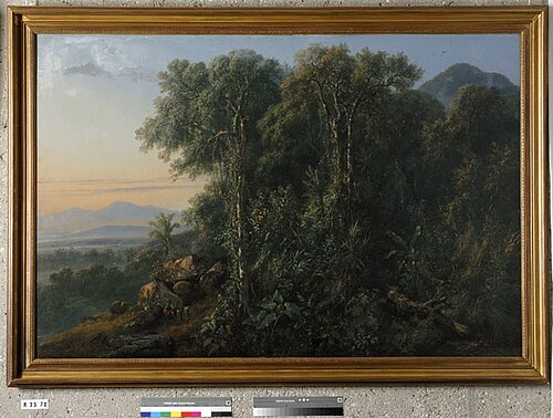 Indonesisch landschap, 1862, Raden Saleh