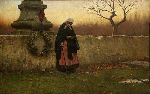 All Souls' Day, 1888, Jakub Schikaneder
