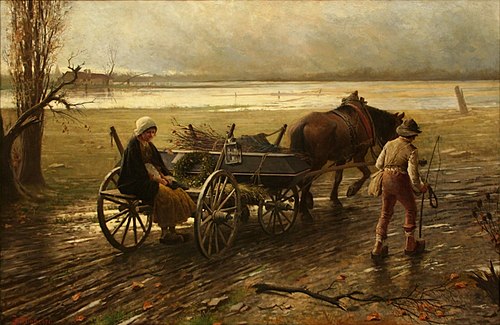 Gloomy Journey, 1886, Jakub Schikaneder