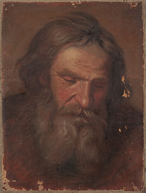 Study of an old man's head, , Szymon Czechowicz
