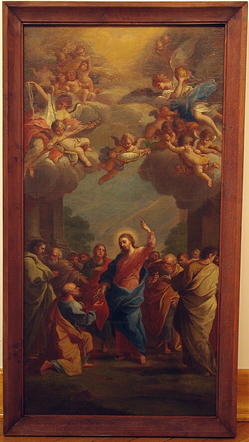 Christ hands the keys to St. Peter, , Szymon Czechowicz