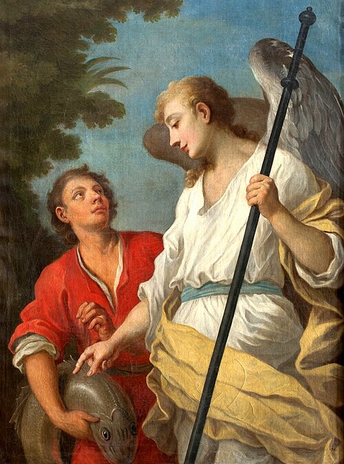 Tobias and the Angel., 1740, Szymon Czechowicz