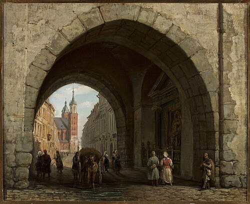 St. Florian’s Gate in Kraków, 1844, Marcin Zaleski