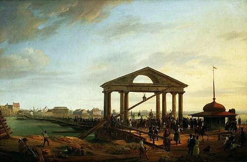 Entry to Warsaw with captives and standards won in the battles of Wawer and Dąb Wielki on 2 April 18, 1831, Marcin Zaleski