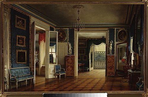 Chambre royale du Palais sur l'eau., 1847, Marcin Zaleski