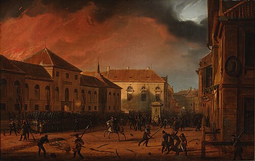 La prise de l'Arsenal de Varsovie., 1831, Marcin Zaleski