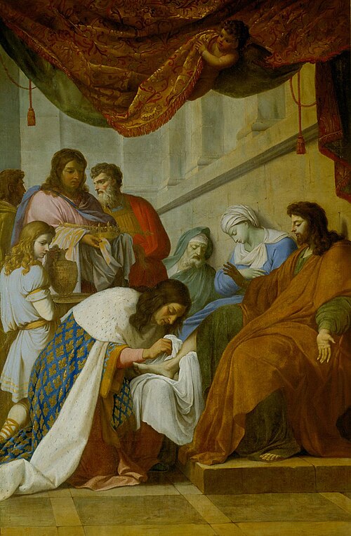 Saint Louis soignant les malades, 1654, Eustache Le Sueur