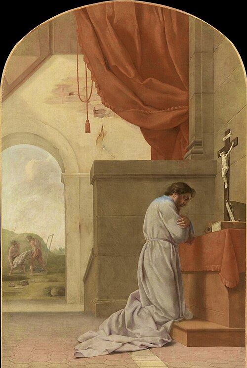Saint Bruno en prière, 1645, Eustache Le Sueur