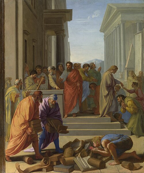 Le prêche de saint Paul à Éphèse, 1649, Eustache Le Sueur