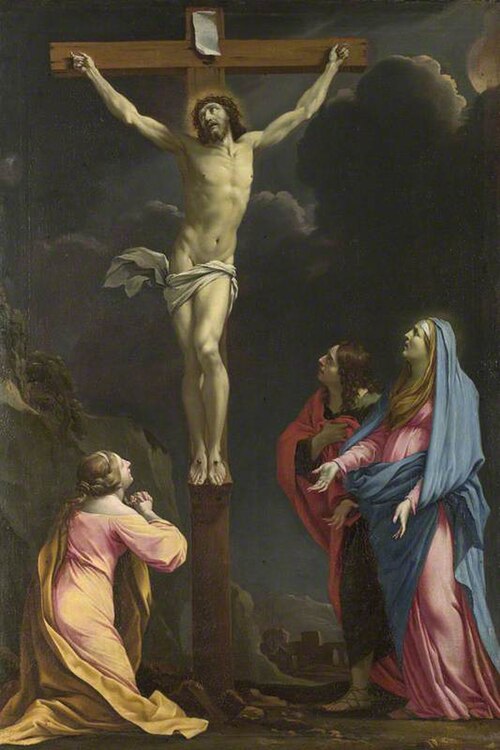 Le Christ sur la Croix entouré par la Vierge et des saints, 1643, Eustache Le Sueur