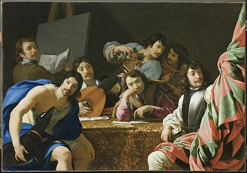 Réunion d'amis, 1640, Eustache Le Sueur