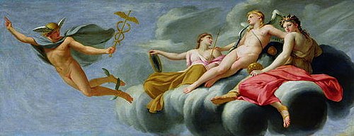 L'Amour ordonne à Mercure d'annoncer son pouvoir à l'univers, 1646, Eustache Le Sueur