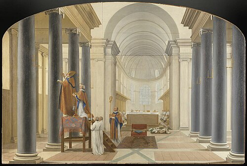 Dédicace d'une église de Chartreux, 1646, Eustache Le Sueur