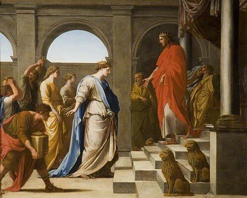 Solomon and the Queen of Sheba, 1650, Eustache Le Sueur