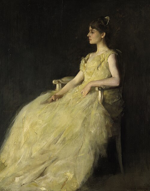 Lady in Yellow, 1888, Thomas Wilmer Dewing