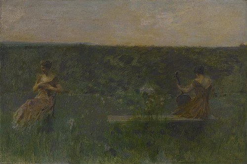 Spring (The Garden), 1917, Thomas Wilmer Dewing