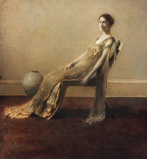 Green and Gold, 1917, Thomas Wilmer Dewing