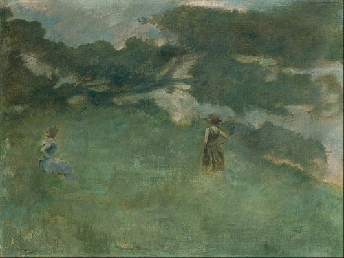The Hermit Thrush, 1890, Thomas Wilmer Dewing