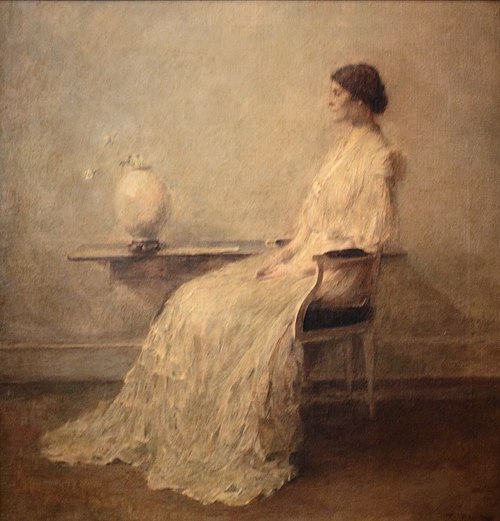 Dame en Blanc (No. 2), 1910, Thomas Wilmer Dewing