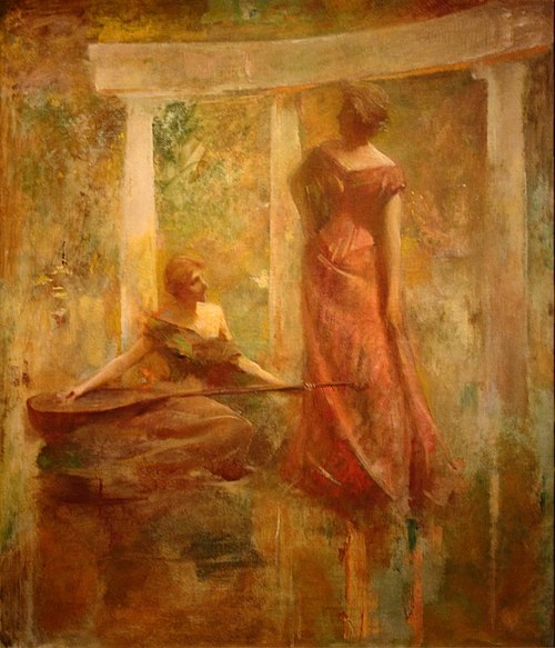 Music, 1895, Thomas Wilmer Dewing